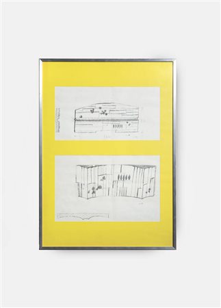 KENJIRO AZUMA<BR>Yamagata 1926-<BR>Studi di testiere per letto