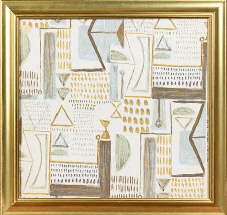 SALVATORE FIUME<BR>Comiso (RG) 1915 - 1997 Milano<BR>"Composizione"1957