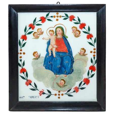 Madonna con bambino, Neapolitan school 19° secolo