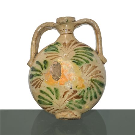 Borraccia Caltagirone, fine 19° secolo.