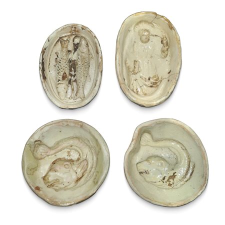 Gruppo composto da N. 4 formelle per mostarda