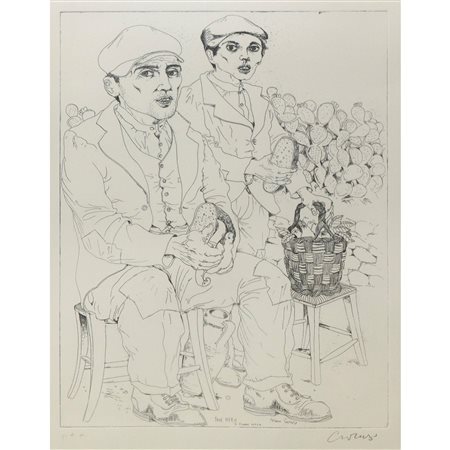 Bruno Caruso (Palermo 1927 - Roma 2018)  - Pane nero di Giovanni Verga