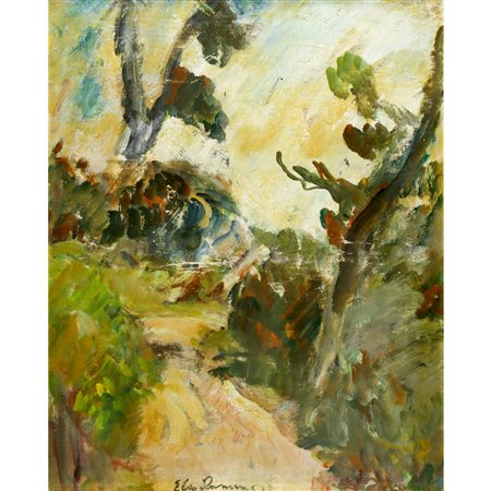 Elio Romano (Trapani 1909 - Catania 1996)  - Viale alberato (Assoro) 