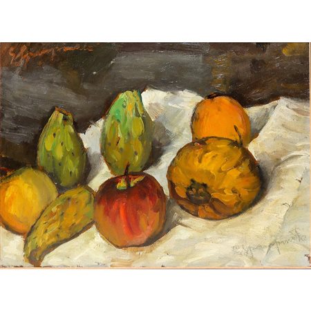 Giuseppe  Spampinato (1901)  - Natura morta di frutta
