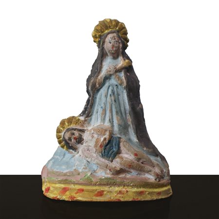Fischietto raffigurante Madonna e Gesù