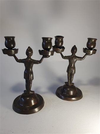 Candelieri armigeri stile medievale