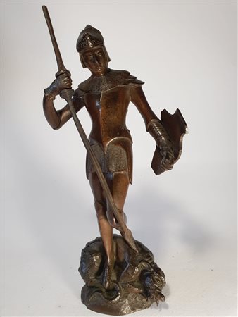 San Giorgio e il drago, stile medievale