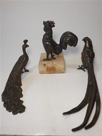 Tre uccelli (da modelli del Giambologna)
