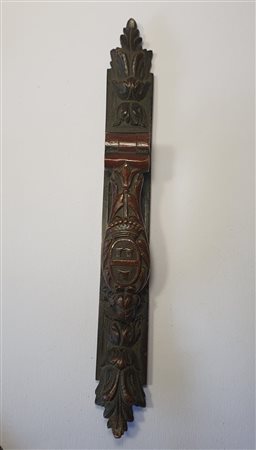 Maniglia con stemma nobiliare