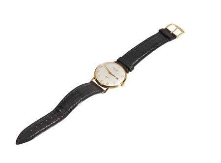 MONT ROUGE - Orologio da uomo con cassa tonda in oro giallo 18k .