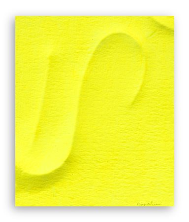 AGOSTINO BONALUMI (1935-2013) - Spartito minimo giallo, 1998