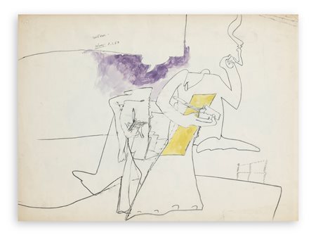 VALERIO ADAMI (1935) - Western, 1963