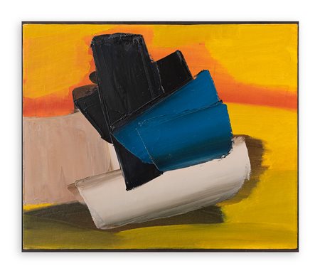 ALFREDO CHIGHINE (1914-1974) - La barca - Bianco Azzurro, 1960