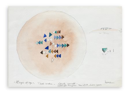 NEDDA GUIDI (1927-2015) - Progetto per disco (o tondo) dal ciclo “all’Origine del segno- Omaggio a Ebla”