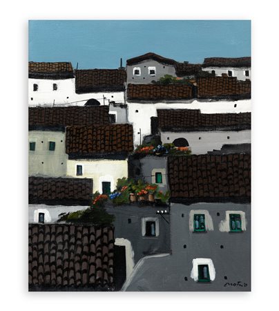 ENOTRIO (1920-1989) - Paesaggio Calabrese, 1968