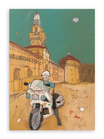 LUCA GIOVAGNOLI (1963) - Omaggio al vigile urbano, 1994