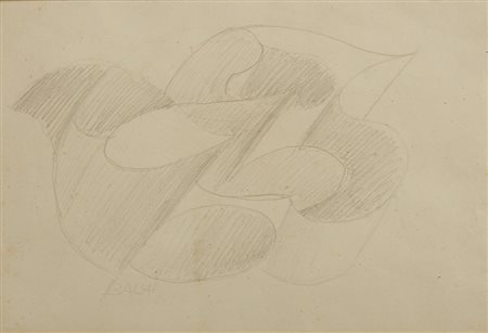 BALLA GIACOMO (1871 - 1958) - PER BANDIERE IN MOVIMENTO - STUDIO.