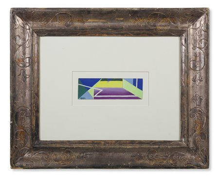 BALLA GIACOMO (1871 - 1958) - LINEE FORZA SPAZIALI - PROGETTO PER SCIARPA .