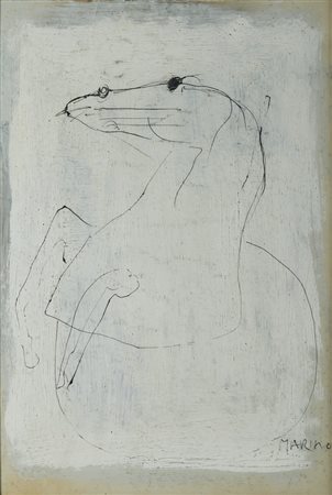 MARINI MARINO (1901 - 1980) - CAVALLO; CAVALIERE (1946-1949 circa).