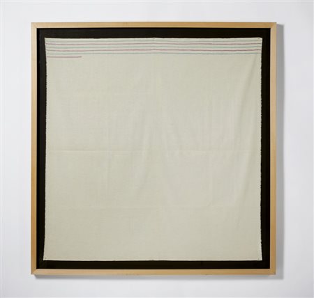 GRIFFA GIORGIO (n. 1936) - LINEE ORIZZONTALI .