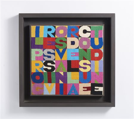 BOETTI ALIGHIERO (1940 - 1994) - IL PROGRESSIVO SVANIR DELLA CONSUETUDINE .