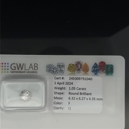 DIAMANTE NATURALE 1.05 CARATI