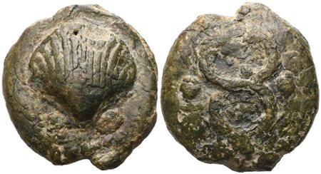 Anonymous, Sextans, Rome, c. 280 BC; Æ (61,54 g; 38 mm; 6 h)