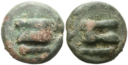 Anonymous, Uncia, Rome, c. 230 BC; Æ (21,40 g; 24,6 mm; 12 h)