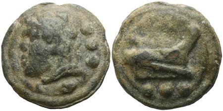 Anonymous, Quadrans, Rome, c. 225-217 BC; Æ (65,27 g; 39,2 mm; 12 h)