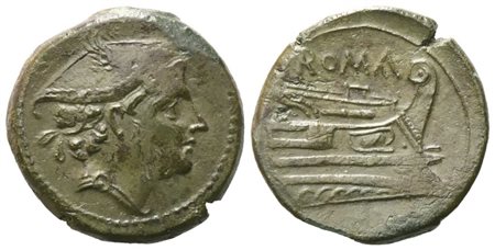 Anonymous, Semuncia, c. 217-215 BC; Æ (5,33 g; 19,4 mm; 6 h)