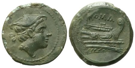Anonymous, Semuncia, c. 217-215 BC; Æ (4,,06 g; 18,6 mm; 11 h)