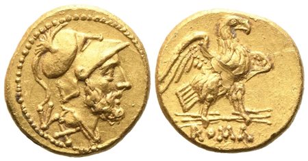 Anonymous, 60 Asses, c. 211-208 BC; AV (3,34 g; 13,8 mm; 2 h)