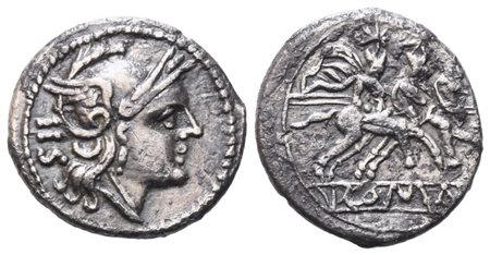 Anonymous, Sestertius, Uncertain Campanian mint (Cales?), 214 BC; AR (1 g; 12,2 mm; 3 h)