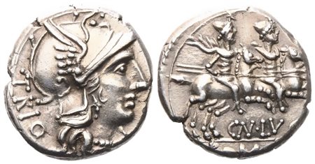 Cn. Lucretius Trio, Denarius, 136 BC; AR (4,03 g; 17,7 mm)