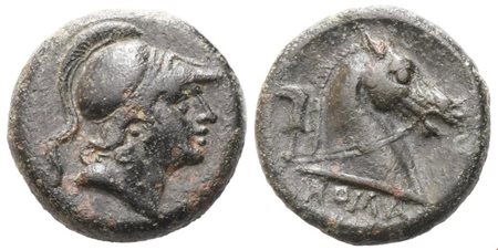 Anonymous, Litra, c. 240 BC; Æ (3,31 g; 15,3 mm; 9 h)