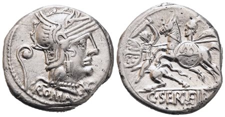 C. Servilius Vatia, Denarius, 127 BC; AR (3,91 g; 18 mm; 4 h)