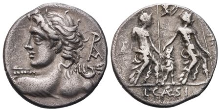 L. Caesius, Denarius, 112-111 BC; AR (3,56 g; 18,7 mm; 7 h)