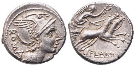 L. Flaminius Cilo, Denarius, 109-108 BC; AR (3,89 g; 18,5 mm; 7 h)