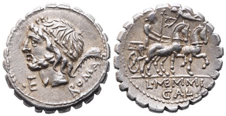 L. Memmius Galeria, Denarius serratus, 106 BC; AR (3,88 g; 18,2 mm; 9 h)