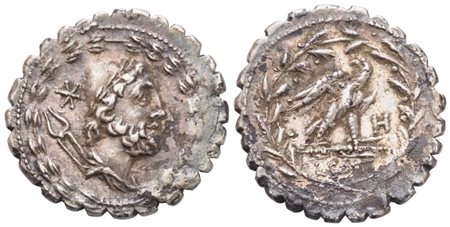 L. Aurelius Cotta, Denarius serratus, 105 BC; AR (3,93 g; 20,3 mm; 4 h)