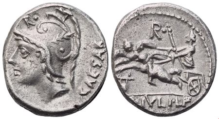 L. Iulius Caesar, Denarius, 103 BC; AR (3,85 g; 16,4 mm; 6 h)