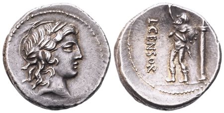 L. Marcius Censorinus, Denarius, 82 BC; AR (3,71 g; 17,5 mm; 12 h)