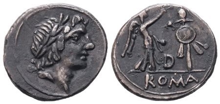 Anonymous, Quinarius, 81 BC; AR (1,81 g; 13,8 mm; 2 h)