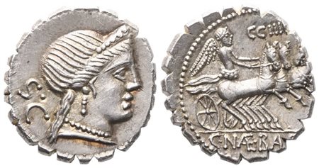 C. Naevius Balbus, Denarius serratus, 79 BC; AR (3,99 g; 17,5 mm)