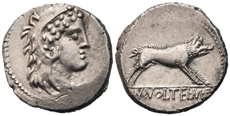 M. Volteius, Denarius, 75 BC; AR (4,03 g; 18 mm; 6 h)