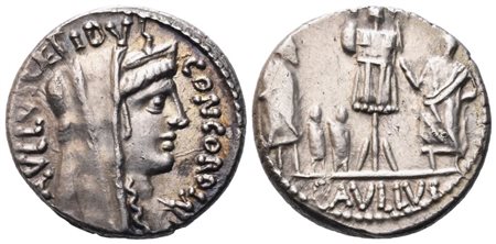 L. Aemilius Lepidus Paullus, Denarius, 62 BC; AR (3,88 g; 17,2 mm; 5 h)