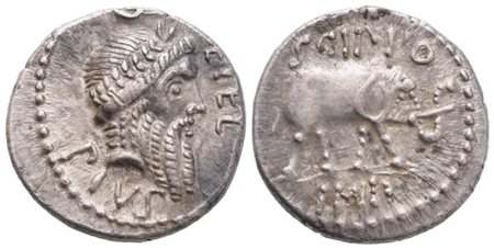 Q. Caecilius Metellus Pius Scipio, Denarius, 47-46 BC; AR (3,84 g; 17 mm; 12 h)