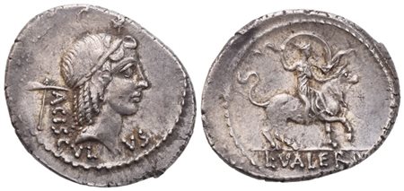L. Valerius Acisculus, Denarius, 45 BC; AR (3,73 g; 20 mm; 5 h)