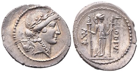 P. Clodius Turrinus, Denarius, 42 BC; AR (3,65 g; 21 mm; 9 h)