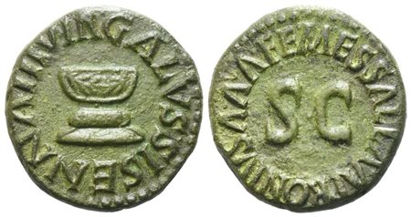 Augustus (27 BC-14 AD), Quadrans, Rome, 5 BC; Æ (3,12 g; 16,4 mm; 12 h)
